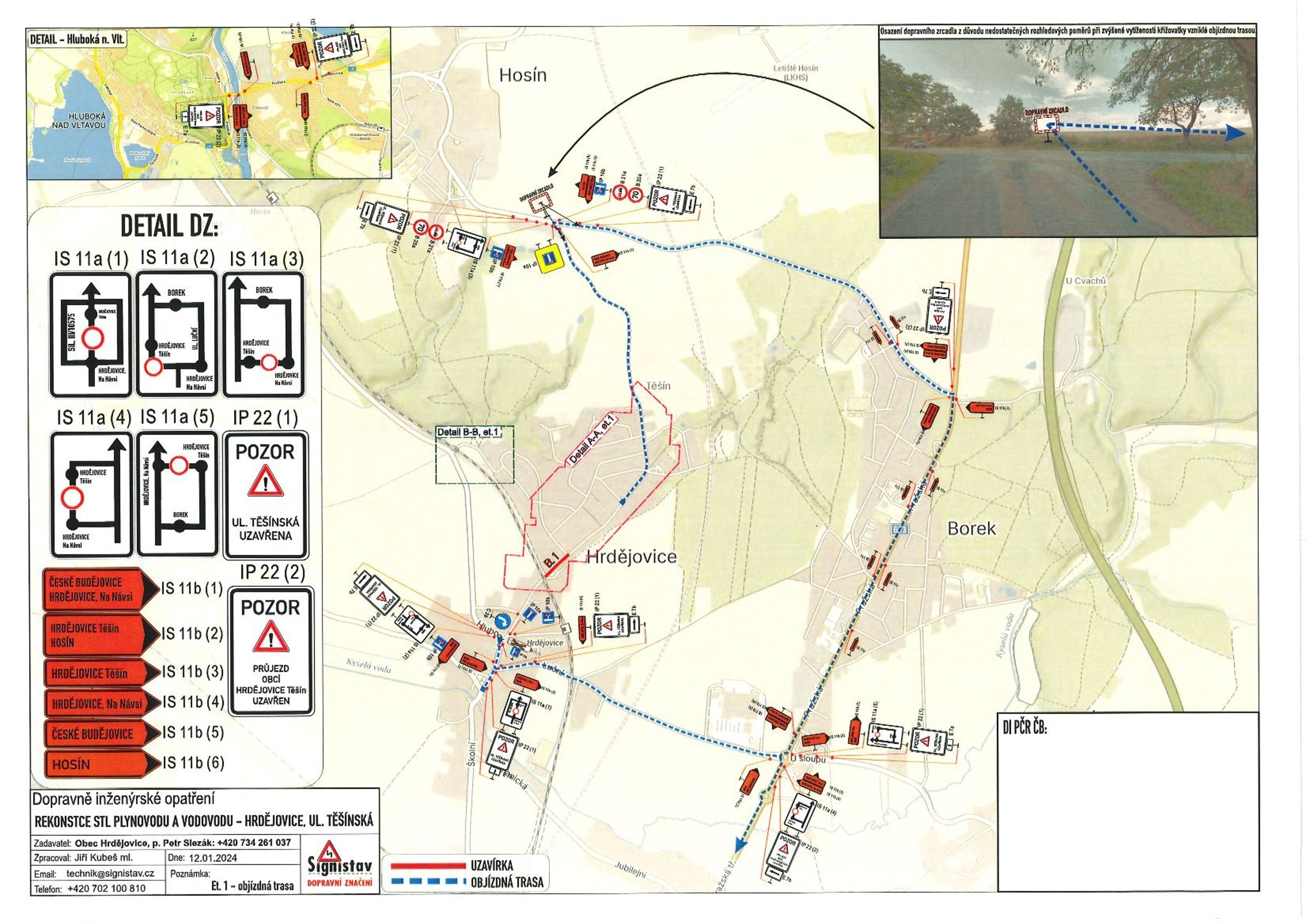 Informace - rekonstrukce ulice Těšínská