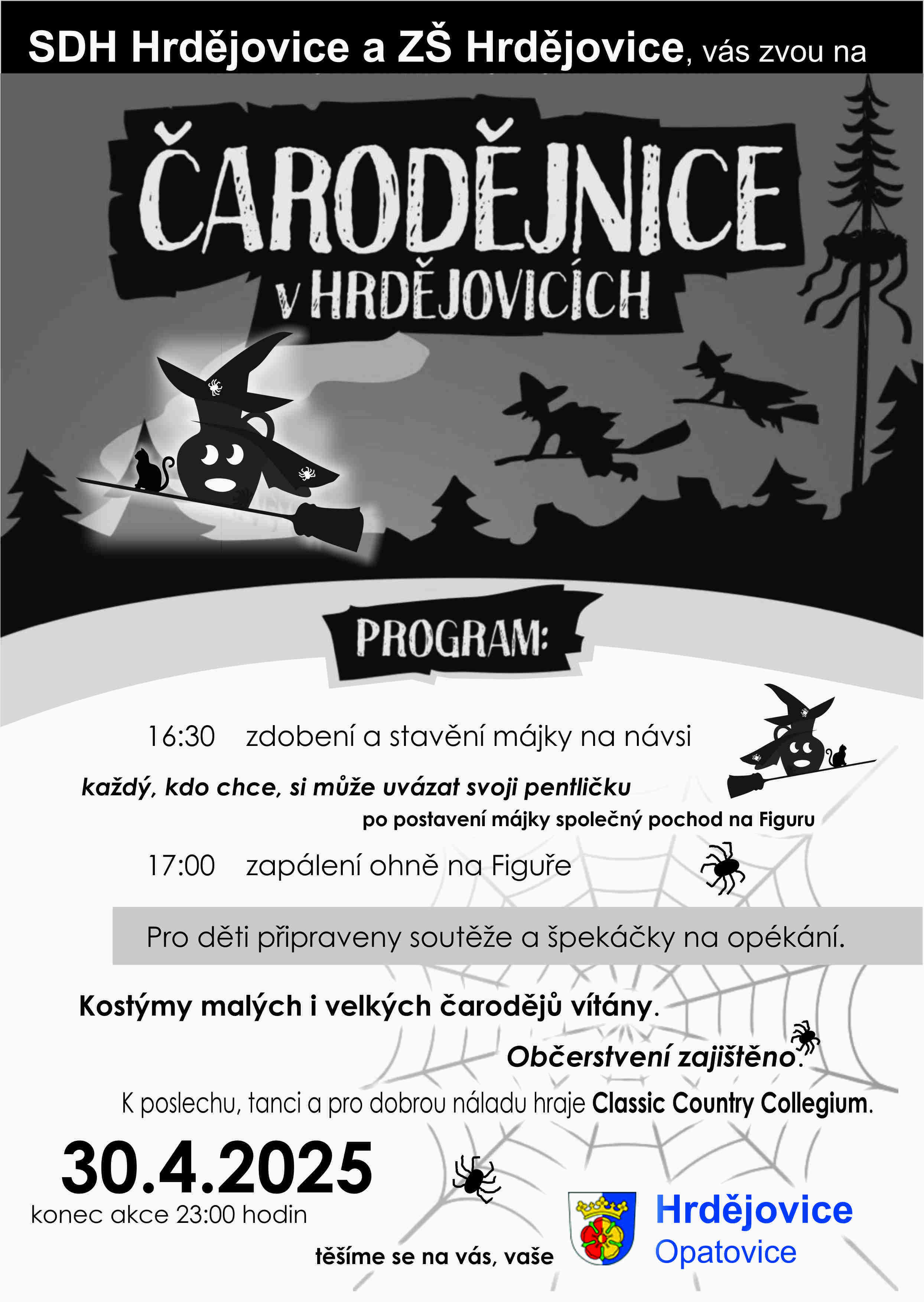 Pozvánka - Čarodějnice v Hrdějovicích