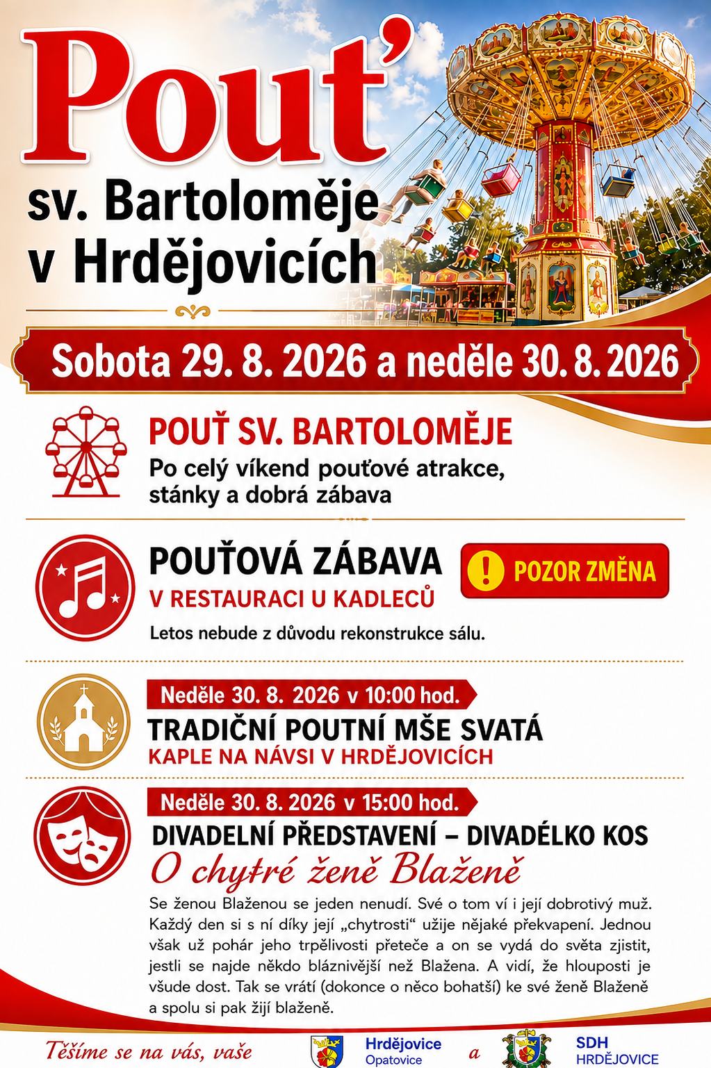 Pouť sv. Bartoloměje v Hrdějovicích