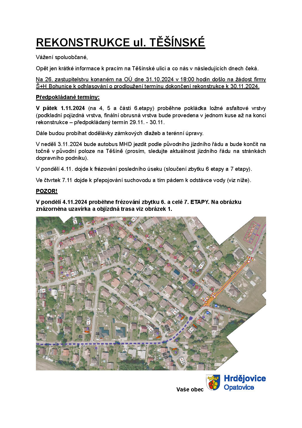 Rekonstrukce ulice Těšínská
