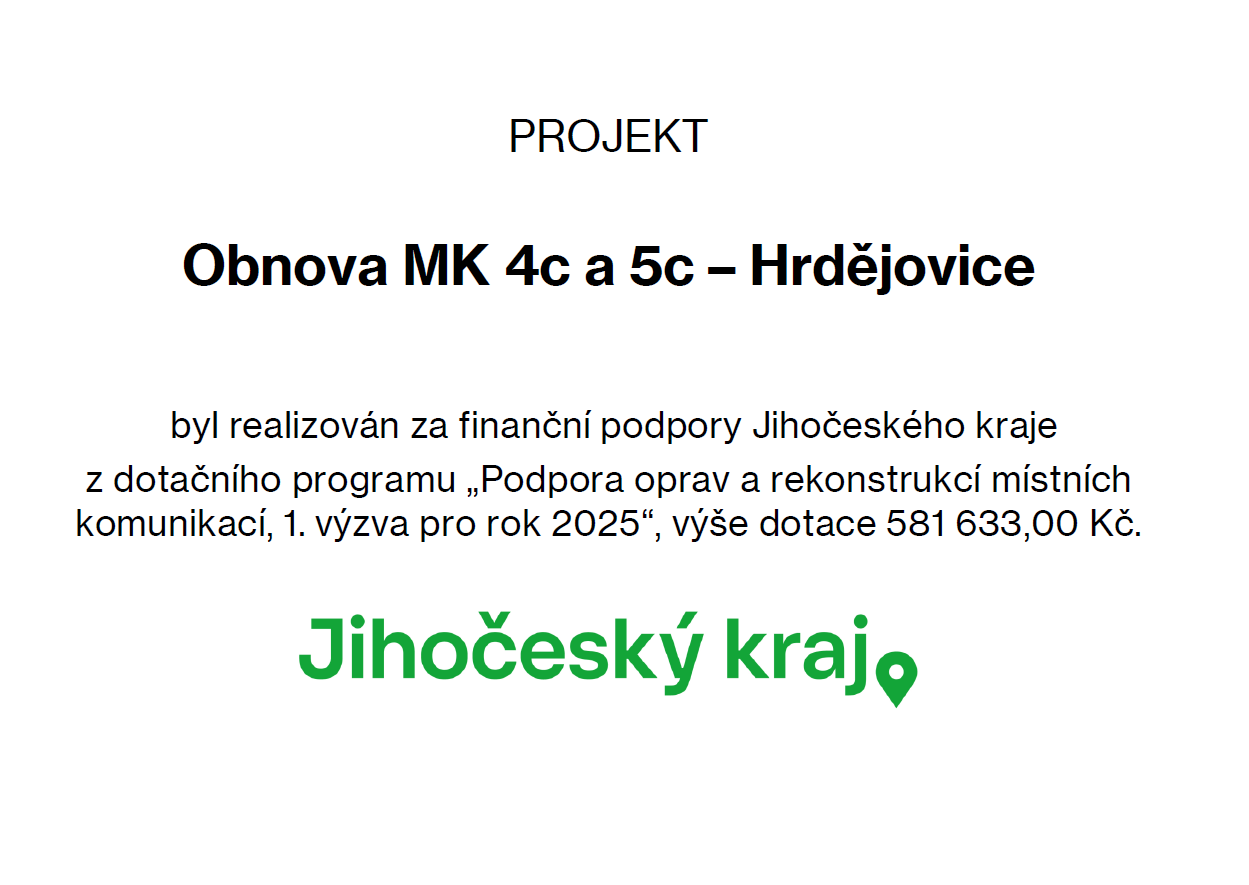 Obnova MK 4c a 5c - Hrdějovice
